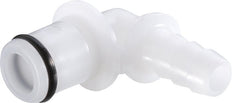POM DN 6.4 Bouchon d'accouplement Linktech 6.4 mm Pilier de tuyau double obturation 90-deg 40 Series