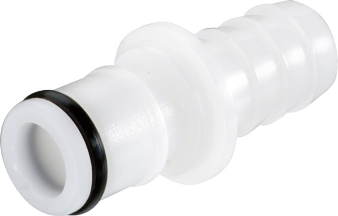 POM DN 6.4 Linktech Coupling Plug 9.5 mm Hose Pillar Double Shut-Off 50 Series