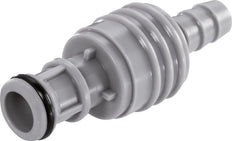 PP DN 6.4 Linktech Coupling Plug 6.4 mm Hose Pillar Double Shut-Off 50 Series