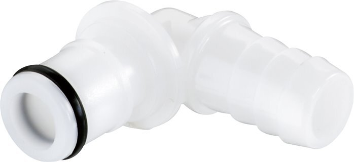 POM DN 6.4 Bouchon d'accouplement Linktech 6.4 mm Pilier de tuyau 90-deg Série 50
