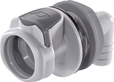 PP DN 9.5 Linktech Coupling Socket 12.7 mm Pilier de tuyau Bulkhead Double Shut-Off 90-deg 60 Series