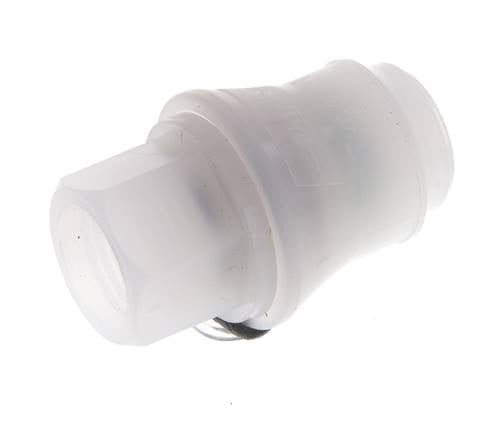 PVDF DN 5 Accouplement femelle G filets femelles 1/4 pouce