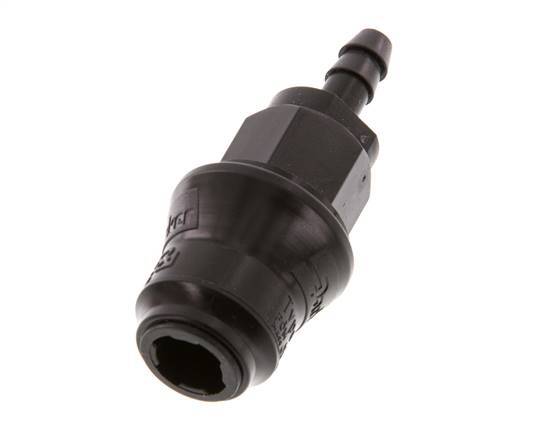 POM DN 5 Coupling Socket 6 mm Hose Pillar