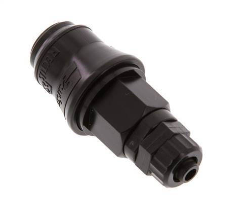 POM DN 5 Coupling Socket 6x8 mm Union Nut