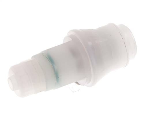 PVDF DN 5 Manchon d'accouplement 6x8 mm Écrou-raccord