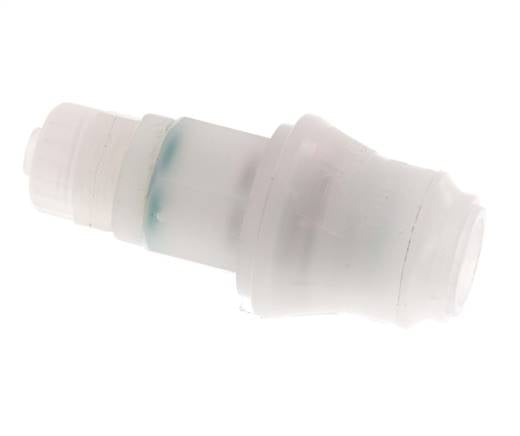 PVDF DN 5 Manchon d'accouplement 6x8 mm Écrou-raccord