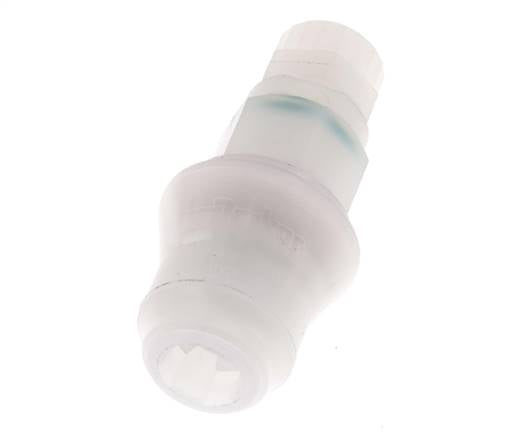 PVDF DN 5 Manchon d'accouplement 6x8 mm Écrou-raccord