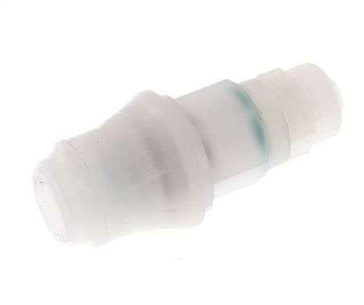 PVDF DN 5 Manchon d'accouplement 6x8 mm Écrou-raccord