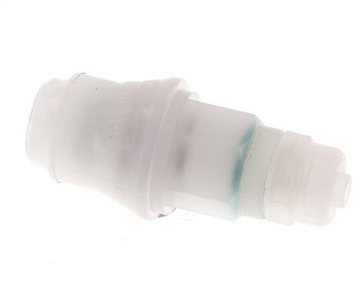 PVDF DN 5 Manchon d'accouplement 6x8 mm Écrou-raccord