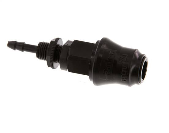Laiton DN 5 Manchon d'accouplement pour air 4 mm Pilier de tuyau Bulkhead