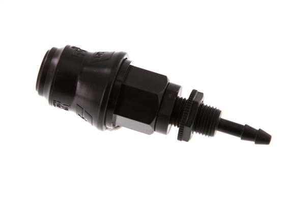 Laiton DN 5 Manchon d'accouplement pour air 4 mm Pilier de tuyau Bulkhead
