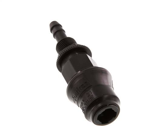Laiton DN 5 Manchon d'accouplement pour air 6 mm Pilier de tuyau Bulkhead