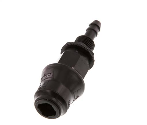 Laiton DN 5 Manchon d'accouplement pour air 6 mm Pilier de tuyau Bulkhead