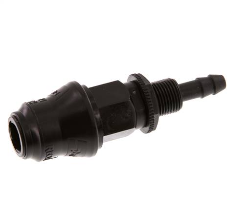 Laiton DN 5 Manchon d'accouplement pour air 6 mm Pilier de tuyau Bulkhead