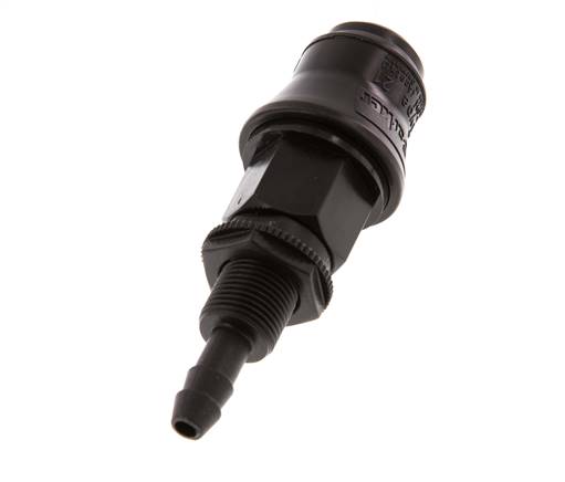 Laiton DN 5 Manchon d'accouplement pour air 6 mm Pilier de tuyau Bulkhead