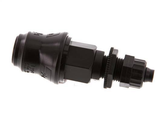 Laiton DN 5 Coupleur d'air douille 6x8 mm écrou union Bulkhead