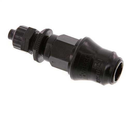 Laiton DN 5 Coupleur d'air douille 6x8 mm écrou union Bulkhead