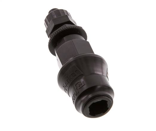 Laiton DN 5 Coupleur d'air douille 6x8 mm écrou union Bulkhead