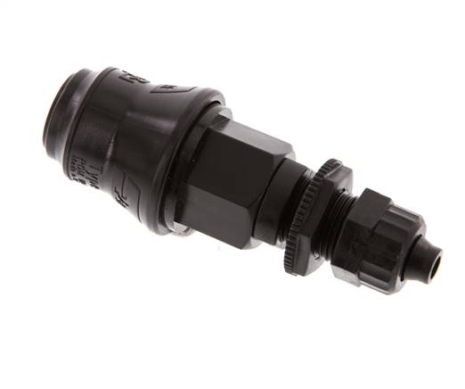 Laiton DN 5 Coupleur d'air douille 6x8 mm écrou union Bulkhead