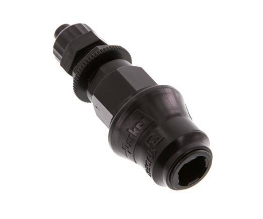 Laiton DN 5 Coupleur d'air douille 6x8 mm écrou union Bulkhead