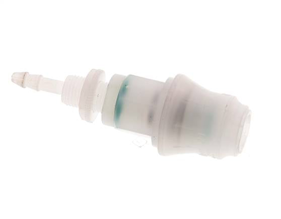 PVDF DN 5 Manchon d'accouplement 4 mm Pilier de tuyau Bulkhead