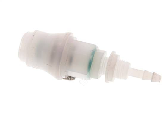 PVDF DN 5 Manchon d'accouplement 4 mm Pilier de tuyau Bulkhead