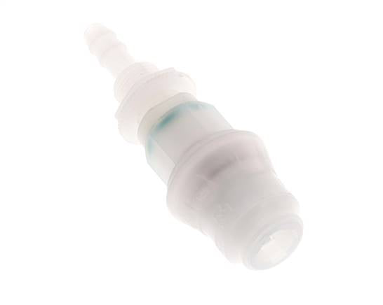 PVDF DN 5 Manchon d'accouplement 6 mm Pilier de tuyau Bulkhead