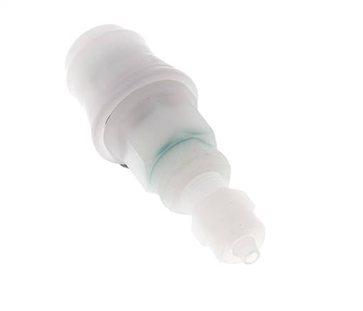 PVDF DN 5 Accouplement femelle 4x6 mm Union Nut Bulkhead