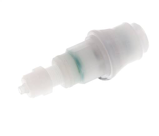 PVDF DN 5 Accouplement femelle 4x6 mm Union Nut Bulkhead