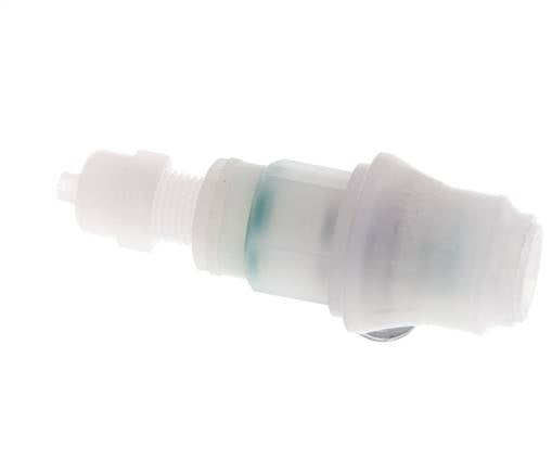 PVDF DN 5 Accouplement femelle 4x6 mm Union Nut Bulkhead