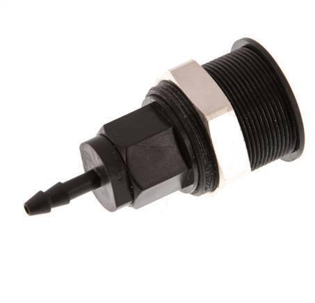 POM DN 5 Manchon d'accouplement 4 mm Pilier de tuyau Pull-Off