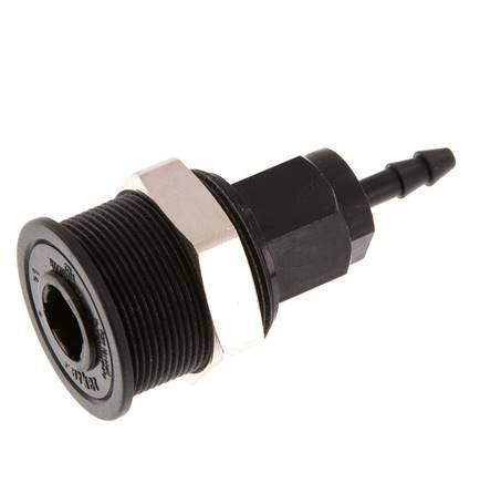 POM DN 5 Manchon d'accouplement 4 mm Pilier de tuyau Pull-Off