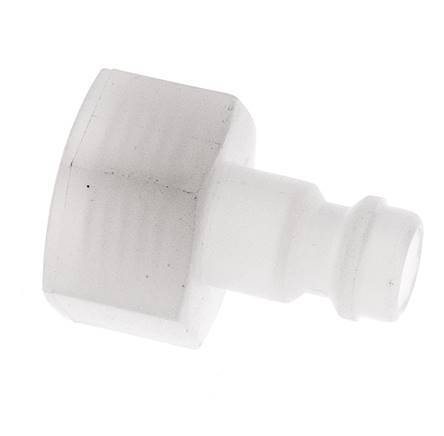 PVDF DN 5 Bouchon d'accouplement G filetage femelle 1/4 pouce