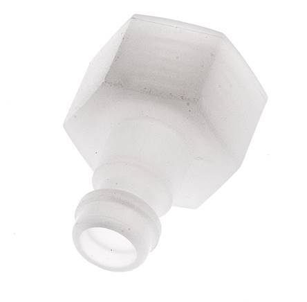 PVDF DN 5 Bouchon d'accouplement G filetage femelle 1/4 pouce