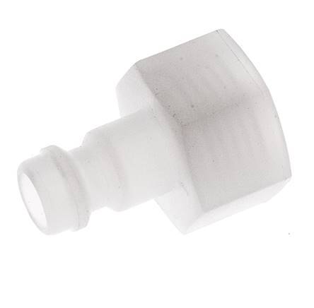 PVDF DN 5 Bouchon d'accouplement G filetage femelle 1/4 pouce