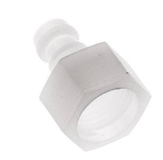 PVDF DN 5 Bouchon d'accouplement G filetage femelle 1/4 pouce