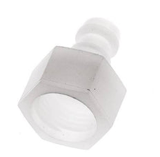 PVDF DN 5 Bouchon d'accouplement G filetage femelle 1/4 pouce