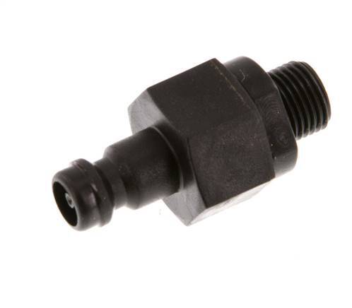 POM DN 5 Bouchon d'accouplement G 1/8 pouce filetage mâle double obturation