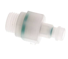 PVDF DN 5 Bouchon d'accouplement G 1/4 pouce filetage mâle double obturation