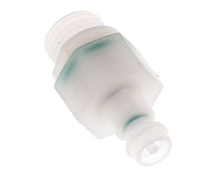 PVDF DN 5 Bouchon d'accouplement G 1/4 pouce filetage mâle double obturation