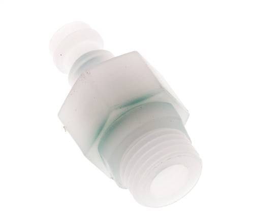 PVDF DN 5 Bouchon d'accouplement G 1/4 pouce filetage mâle double obturation