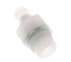 PVDF DN 5 Bouchon d'accouplement G 1/4 pouce filetage mâle double obturation