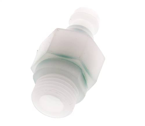 PVDF DN 5 Bouchon d'accouplement G 1/4 pouce filetage mâle double obturation