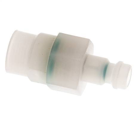PVDF DN 5 Bouchon d'accouplement G 1/8 pouce filetage femelle double obturation