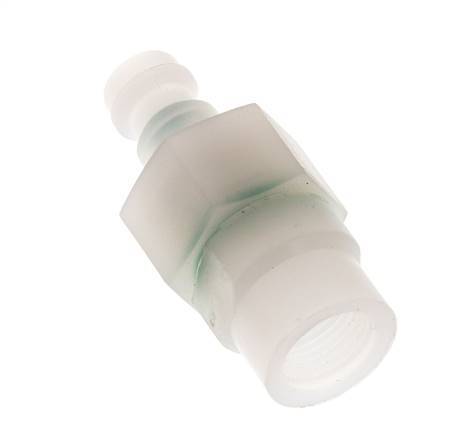 PVDF DN 5 Bouchon d'accouplement G 1/8 pouce filetage femelle double obturation