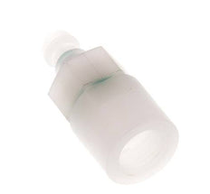 PVDF DN 5 Bouchon d'accouplement G 1/4 pouce filetage femelle double obturation