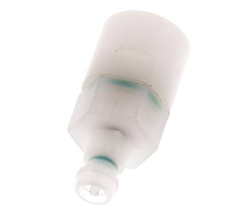 PVDF DN 5 Bouchon d'accouplement G 1/4 pouce filetage femelle double obturation