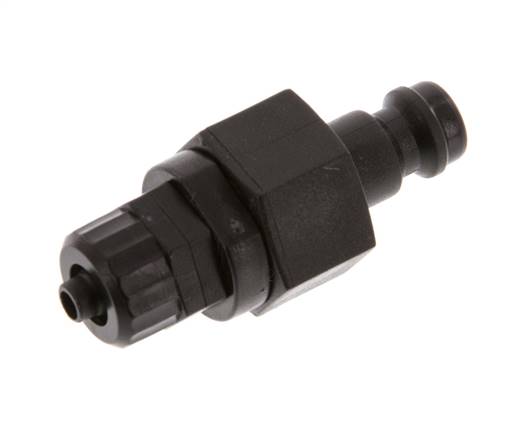 Bouchon d'accouplement d'air DN 5 en laiton 4x6 mm Union Nut double obturation