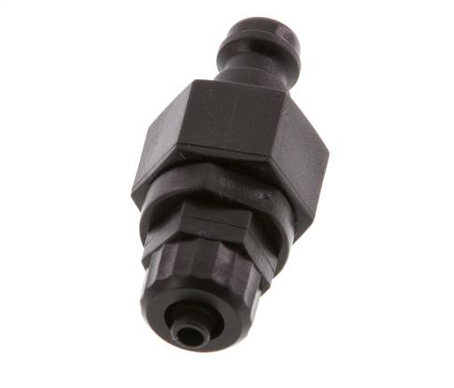 Bouchon d'accouplement d'air DN 5 en laiton 4x6 mm Union Nut double obturation