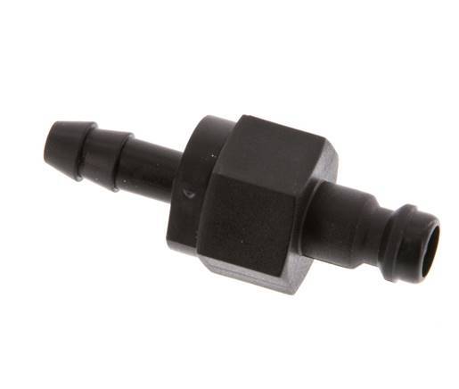 Bouchon d'accouplement d'air DN 5 en laiton 6 mm Pilier de tuyau double obturation